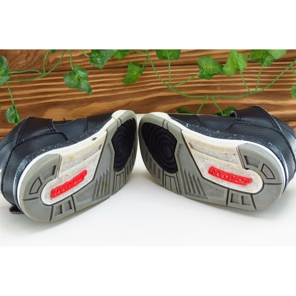 Air Jordan Toddler Boys‎ Size 6 M Black Leather Strap Athletic Sneakers - Picture 7 of 10